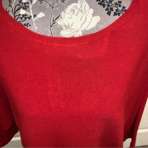 NEW YORK & COMPANY Red Dolman Sleeve Sweater size medium - Picture 5 of 8